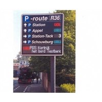 High Definition Scrolling Outdoor Digital LED Traffic Message Signs Installed on Highways