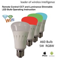 WiFi RGB+ Dimming Color Smart LED Bulb