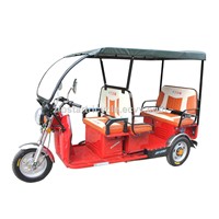 48V800W Passenger Electric Rickshaw with Roof / Battery 3 Wheeler