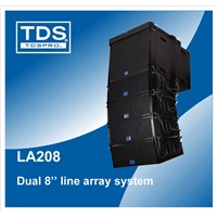 Dual 8inch Line array System in Outdoor &amp;amp; Indoor Concert Speaker  (LA208)