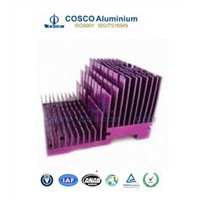 Customized CNC machining extruded aluminium heatsink profile