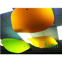 Translucent architectural resin panel, ideal for partition, ceiling feature, etc