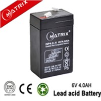 6V  4AH lead acid rechargeable battery