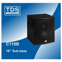 Portable  Sub Bass Speaker (C118B) For Power Acoustic Subwoofer