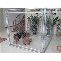 LARGE CHAIN LINK 6'x10'x6' DOG KENNEL PET PEN FENCE RUN OUTDOOR HOUSE ENCLOSURE