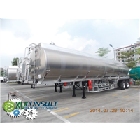 Fuel semi trailer tanker  aluminium 45000 liters 3 axles ADR
