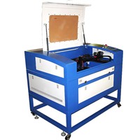 60W wood/plywood/bamboo/rubber/leather/glass Co2 laser engraving cutting machine FL-460 with CE/FDA
