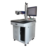 desktop table size 10W 20W 30W metal/plastic fiber laser marking machine with computer