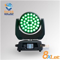 8X LOT New 36*18W 6in1 RGBAW+UV ZOOM LED Moving Head Wash Light With Touch Screen LCD Display