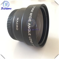 Camera lenses, wide angle lenses 37mm UV46 and UV49,0.45x
