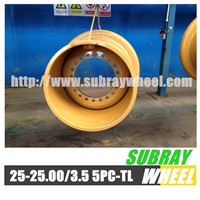 Mining, earthmoving wheels, rims and components