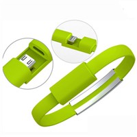 Latest Mobile Phone Accessories 2015 Cool Bracelet USB cables with Metal Buckle