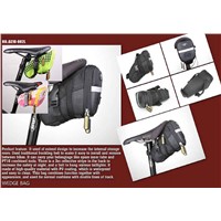 snailkey Waterproof Mountain Road Bicycle Tail Bag Saddle Bag Bike Pouch Cycling Seat Bag Black/Gree