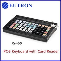 60 keys usb PS/2 pos terminal keyboard with MSR
