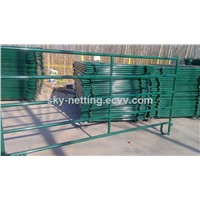 PVC coated round pipe horse fence panel