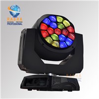 New Hot Sale Perfect 19pcs*15W RGBW Osram Big Eye Moving Head Wash,Moving Head Beam Light For Party