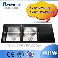 DS10050C kitchen sink stainless steel with apron