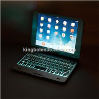 Rotating and flip turn keyboard case with backlight for iPad Mini 1234