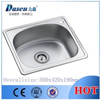 DS5042 Above counter stainless steel portable kitchen sink