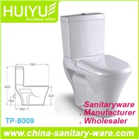 Sanitary Wares High Quality Washdown Two Piece Ceramic Toilet