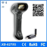 2D Bluetooth Barcode scanner/Portable wireles QR Code reader (XB-6278B)