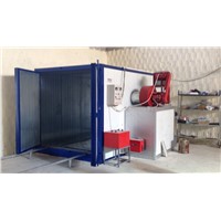 pco28501d powder coating curing oven with diesel riello burner