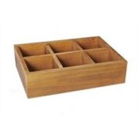 Antique Wood Storage Box for Table