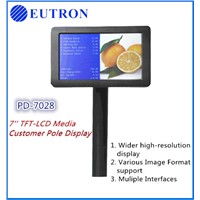 innovative designed 7'' Media TFT-LCD Display for POS system