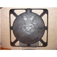 cast iron manhole cover with mould and frame