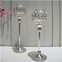 elegant wedding crystal candle holder centerpieces
