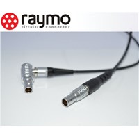 8 pin audio video cables and connectors lemo compatible FGG plug to FHG elbow plug for video camera