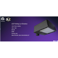 ETL, cETL, DLC Listed LED Parking Lot Shoebox Light