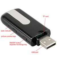 Mini DVR U8 USB Disk HD Hidden Spy Pinhole Camera Detector Video Recorder