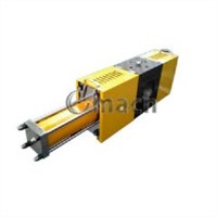 Single pillar type double working station screen changer for plastic extruder