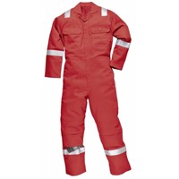 fire retardant coverall with reflective tape