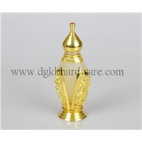 luxurious golden alloy perfume bottle
