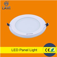 Residential commercial 6w 12w 18w smd5730 glass led panel light ce rohs