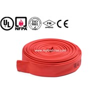 canvas fire hydrant hose material is PVC,used fire hose in cabinet with coupling for fire fighting