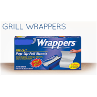 Grill wrapper Aluminum foil pop up sheet  500 pcs