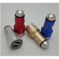 New Safety Hammer 5V 3.4A 2Port USB Car Charger