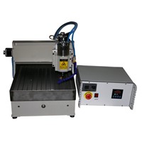 mini cnc router 3d engraving machine, 300*400mm with stainless steel water tank