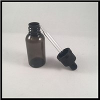 Wholesale-30ml PET Plastic Eliquid Bottle With Glass Sharp Tube Dropper And Childproof Cap For Ecig