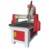 Jinan CNC router, 6090, for aluminum, wood, PCB, with 4 axis
