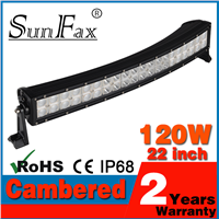 120w curved 22inch led offroad light bars