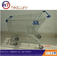4 Wheeled Supermarket Shopping Trolley Personal Shopping Cart 180L