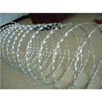 supply spiral razor barbed wire fence,Spiral Razor Wire Security Barrier