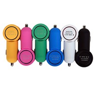 Compact design, nice finish dual USB Car Charger for iPhone