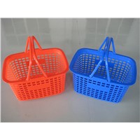Wholesale Portable Plastic Shopping Baskets With Double Handles