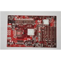 Double-sided PCB, red oil card board, immersion gold