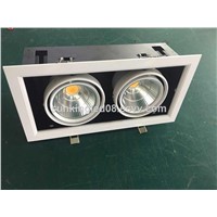 white double head led light grille 10W cob, 10watts cob led grille lamp for hotel/living room
